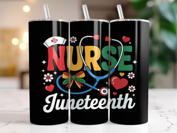 Black History Month Nurse Tumbler Wrap