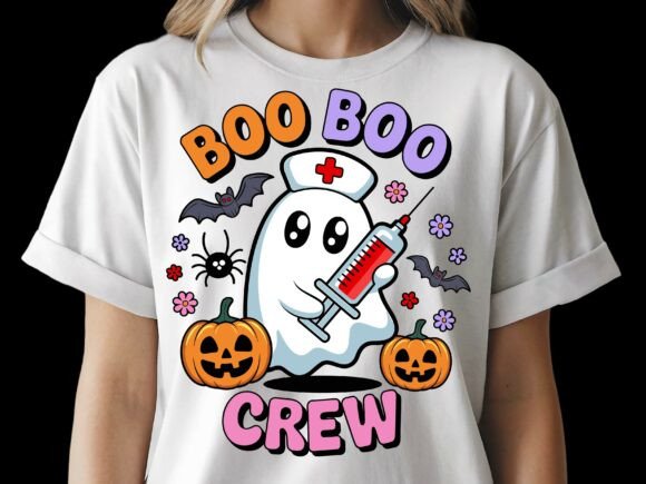 Boo Boo Crew Nurse Ghost with Syringe