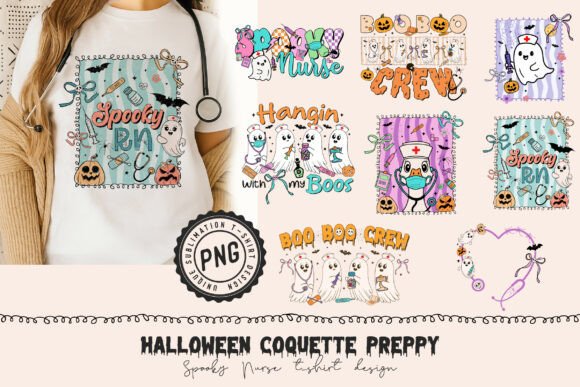 Halloween Coquette Preppy Nurse Bundle