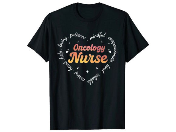 Healing Heart Oncology Nurse T-Shirt