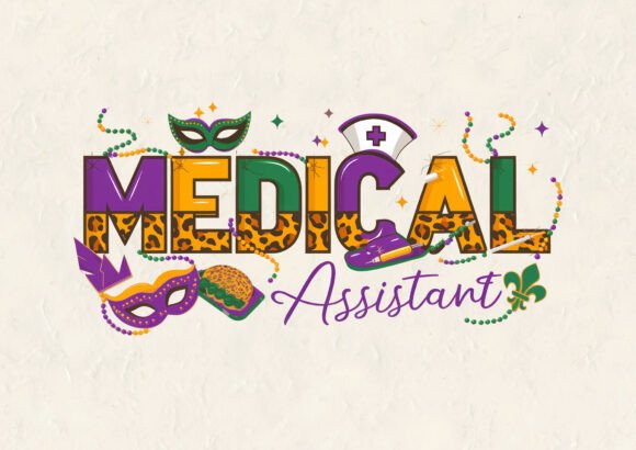 Medical Assistant Mardi Gras T Shirt
