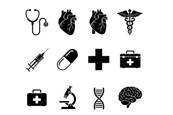 Medical Icon Bundle Vector Set
