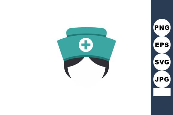 Nurse Hat with Medical Cross Simple Icon