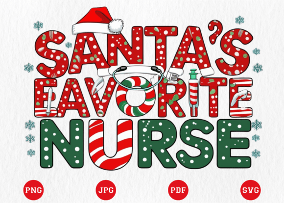 Santa’s Favorite Nurse Stethoscope