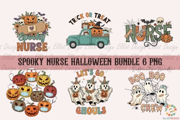 Spooky Nurse Halloween Bundle 6 PNG