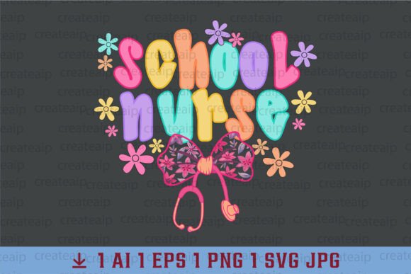 Stethoscope Bow Neon Preppy Nurse