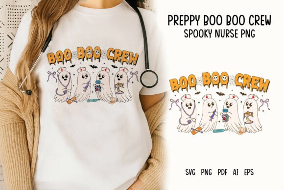 Witchy Spooky Nurse Boo Boo Crew PNG